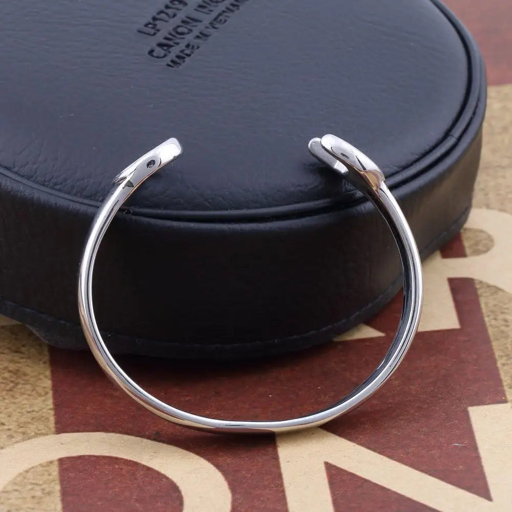 Unisex 316L Stainless Steel Biker Mechanic Wrench Tool Open Biker Bracelet Bangle
