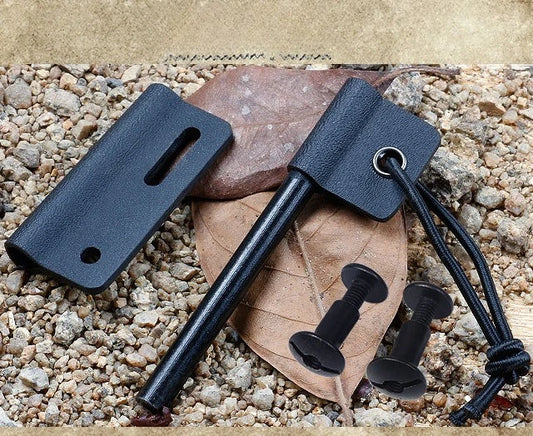 Outdoor Magnesium Stick Flint Camping Fire Equipment Wilderness Survival Tools with K Sheaths Emergency