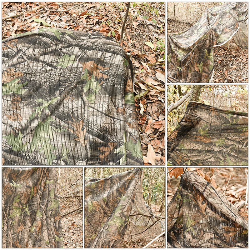 Camouflage Netting 1.5x2 3 4 5 6 8 12 Camo Netting Camouflage Net  For Hunting Ground Blinds W 59 Inches Edge Mossy Oak Country