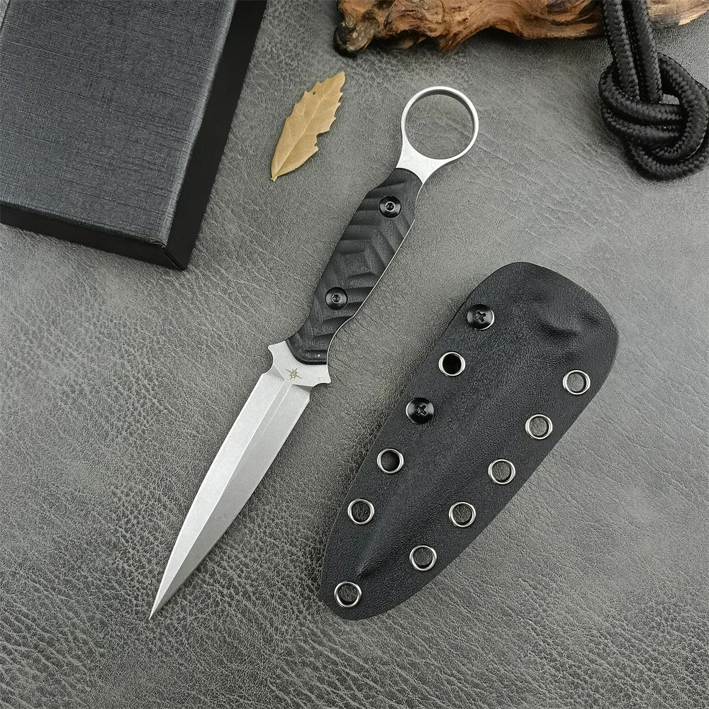 NEW USA TOOR High Quality Knife Fixed Blade Knife D2 Blade G10 Handle with Kydex Sheath Outdoor EDC Camping Hunting Hiking Tool