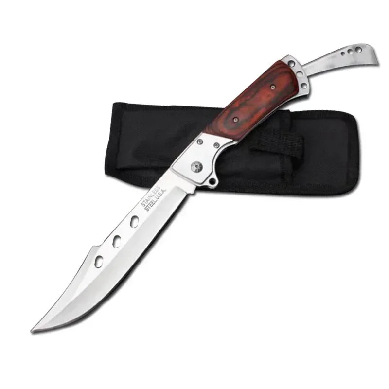 Steel Folding Knife For Men High Hardness Outdoor Survival Self Defense Portable Military Tactical PocketKnife For Hunting