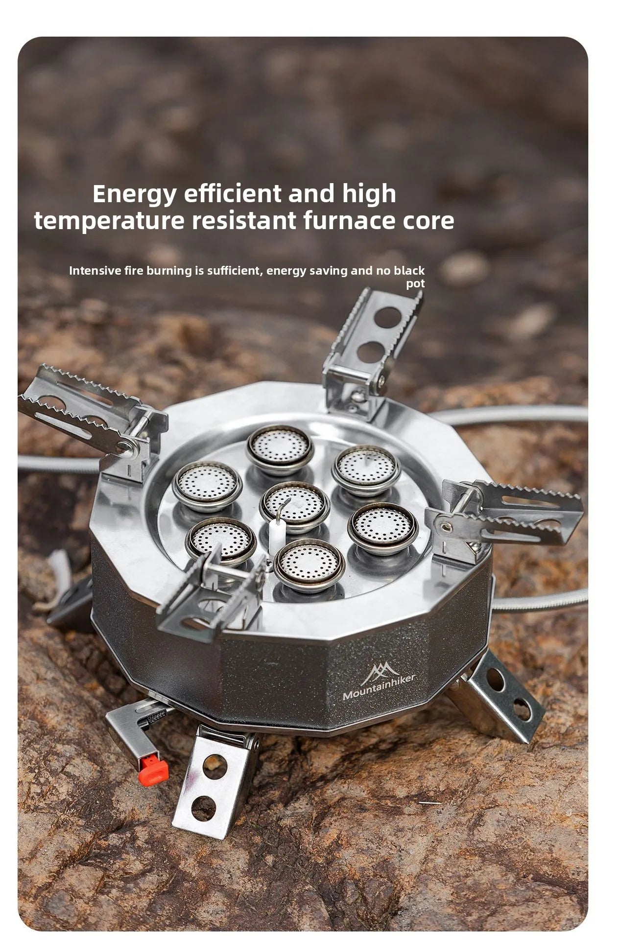 Mountainhiker Burner 15800W 19800W Gas Stove Cookware Portable Furnace Picnic Barbecue Supplies Outdoor Camping Hiking Tourist