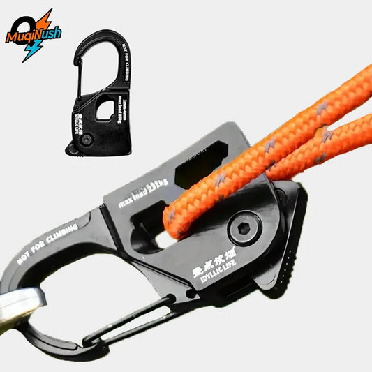 MuqiNush Tent Rope Adjuster Aluminum Alloy Anti Rust Canopy Windproof Rope Automatic Tightening Buckle Heavy-Duty Lightweight