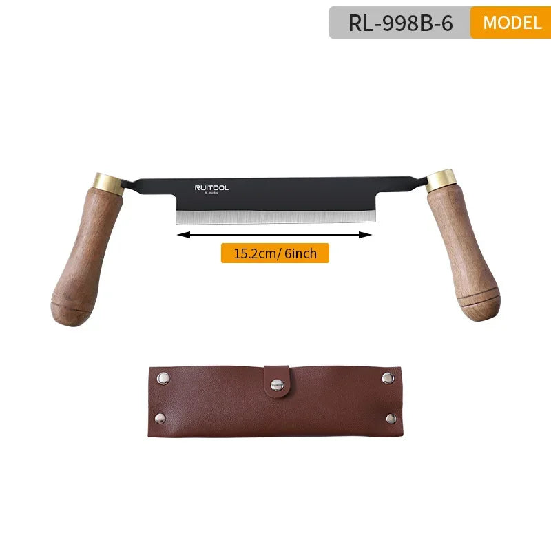 4/6/8 Inch Woodworking Straight Line Draw Knife Multifunctional Carpentry Shovel Tree Peeling Planer Carbon Steel Bark Scraper