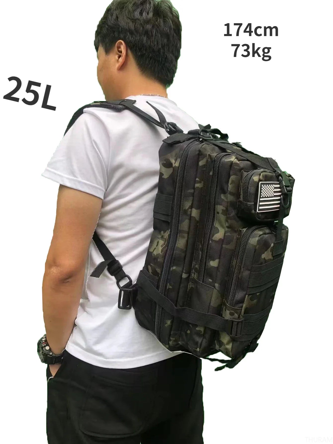 25L/50L Sturdy Nylon Waterproof Tactical Sports Trekking Fishing Hunting Camping Hiking Bag Backpack Outdoor Rucksacks
