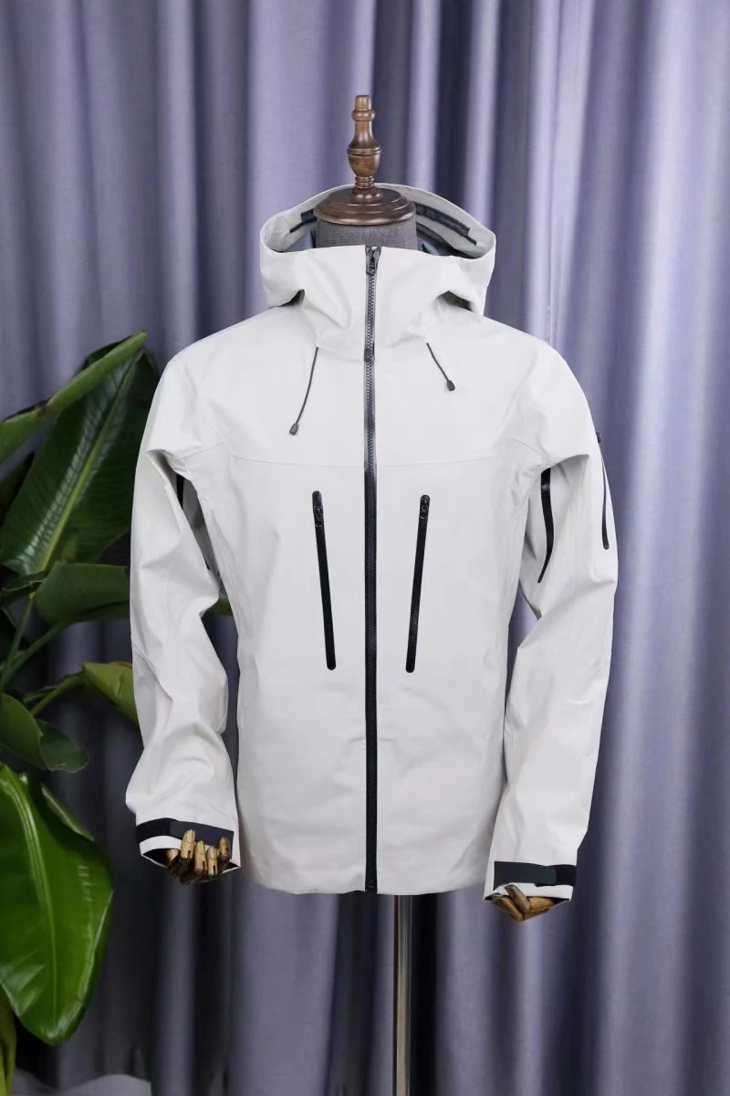 ARC SV Embroidery Bird Logo Three Layer Mens Womens Camping Coat Outdoor Waterproof Windbreaker Hiking Ski Jackets Unisex