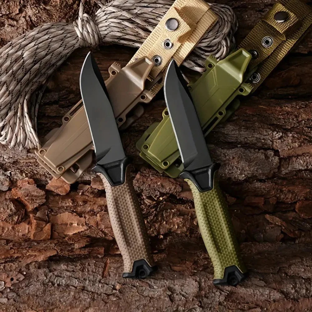 Fashion Stainless Steel Outdoor Survival Knife Portable Camping Pocket Knife Military Tactical Knives for Self Defense Hiking