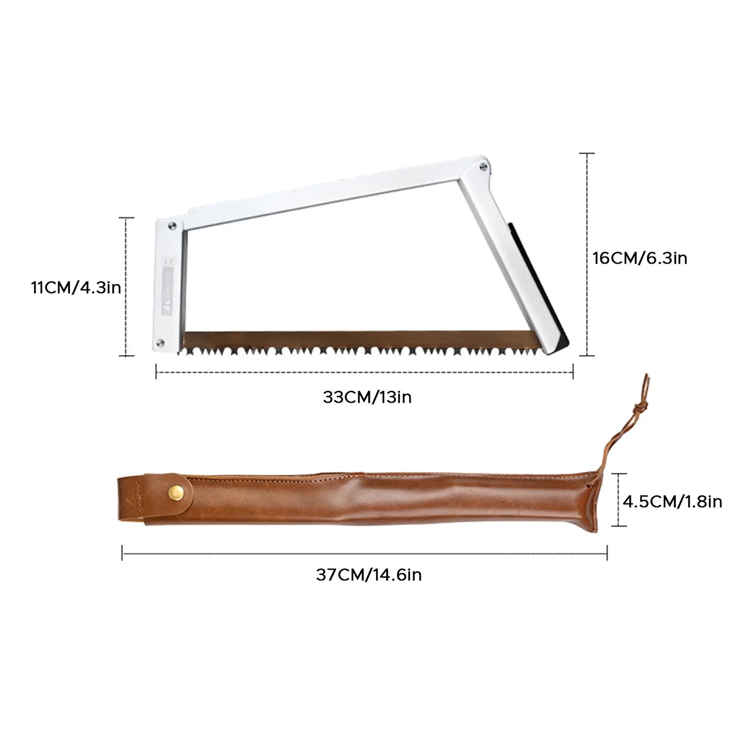 Folding Saw Lightweight Camping Survival Collapsible Bow Saw for Both Dry and Wet Wood Tree Cutting High Manganese Steel Blade