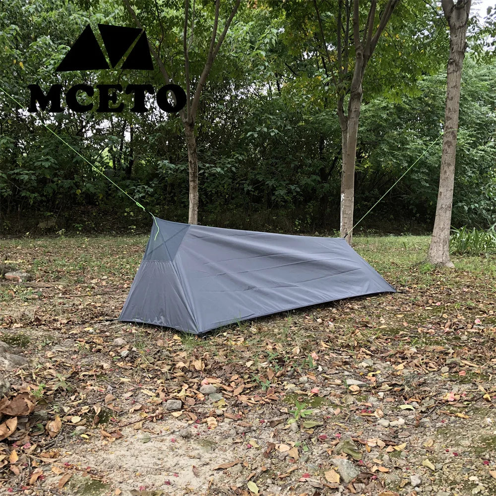 Ultralight Backpacking Tent 1 Person Outdoor Single Man 3 Season Rodless Camping Tent with 210D Oxford Cloth Professional Design