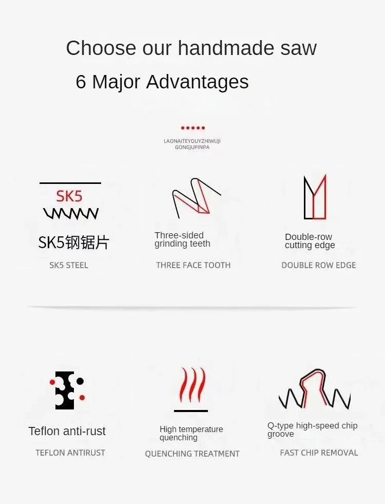 1PCS Multifunctional Folding Hand Saw Outdoor Logging Saw Woodworking Folding Portable Saw For Garden Pruner Gardening Tools