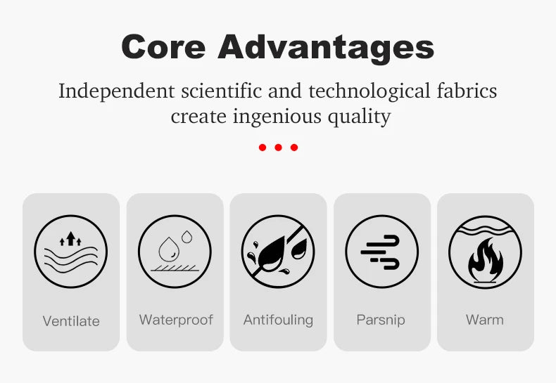 EUMERGX Men's Women's Winter Coat Waterproof Windproof Warm Fleece Jacket Unisex Hiking Camping Skiing Climbing Windbreaker