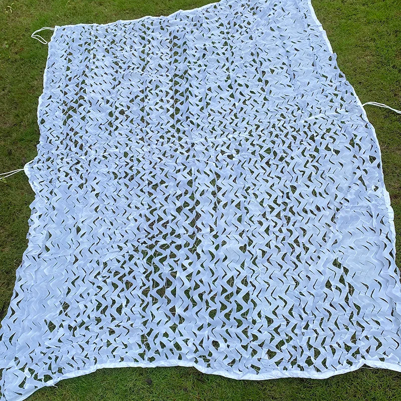 Welead 1.5m White Reinforced Camouflage Net Army Garden Decoration Fence Shade Hiding Mesh Outdoor 2m 3m 4m 5m 6m 7m 8m