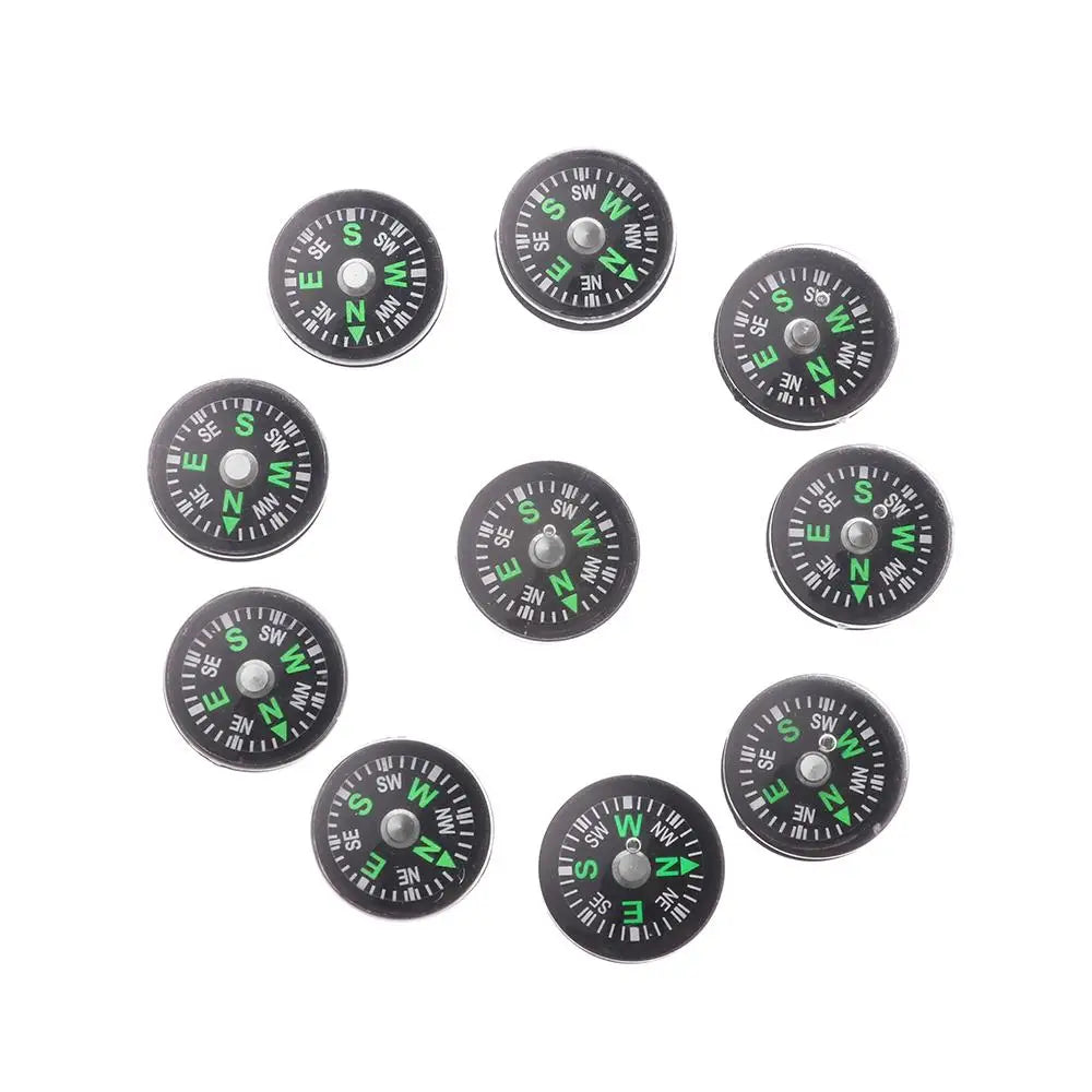 10pcs Mini Plastic North Navigation Survival Compasses Outdoora Accurate Compass Practical Guider Camping Hiking Tool