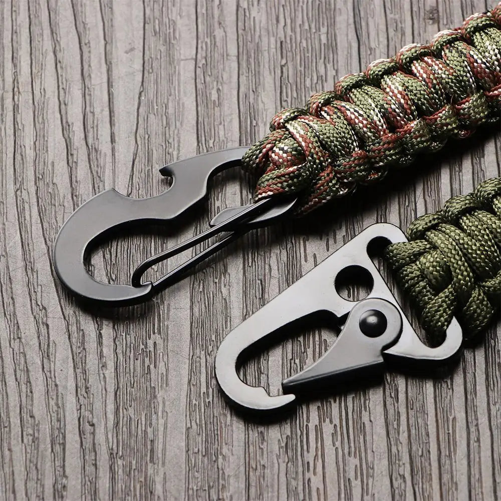 1/20PCS Outdoor Multi-Functional Bracelet Backpack Keychain Handwoven Sports Paracord Wrist Strap Hiking Camping Equipment