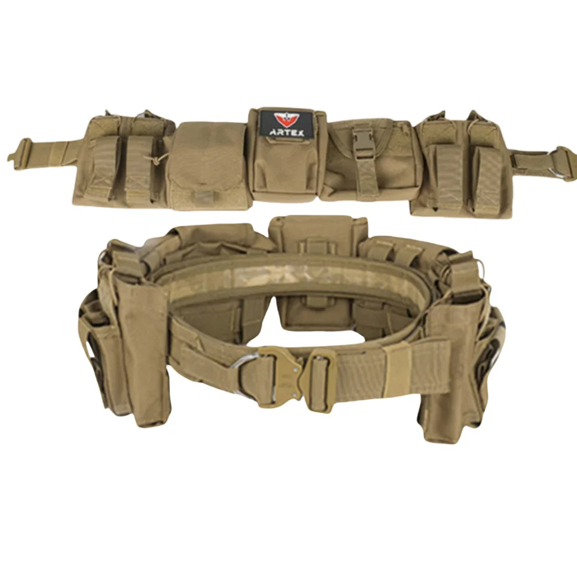 ARTEX Outdoor 1000D Nylon Battle Belt Sets Duty Belts Law Enforcement Airsoft Utility Belt with Mag Pouches