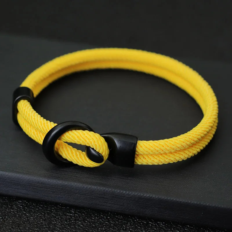 Novel Grade A Rope Bracelet Men Double Layer Outdoor Camping Braclet Homme Accessories Survival Paracord Braslet Gift For Him