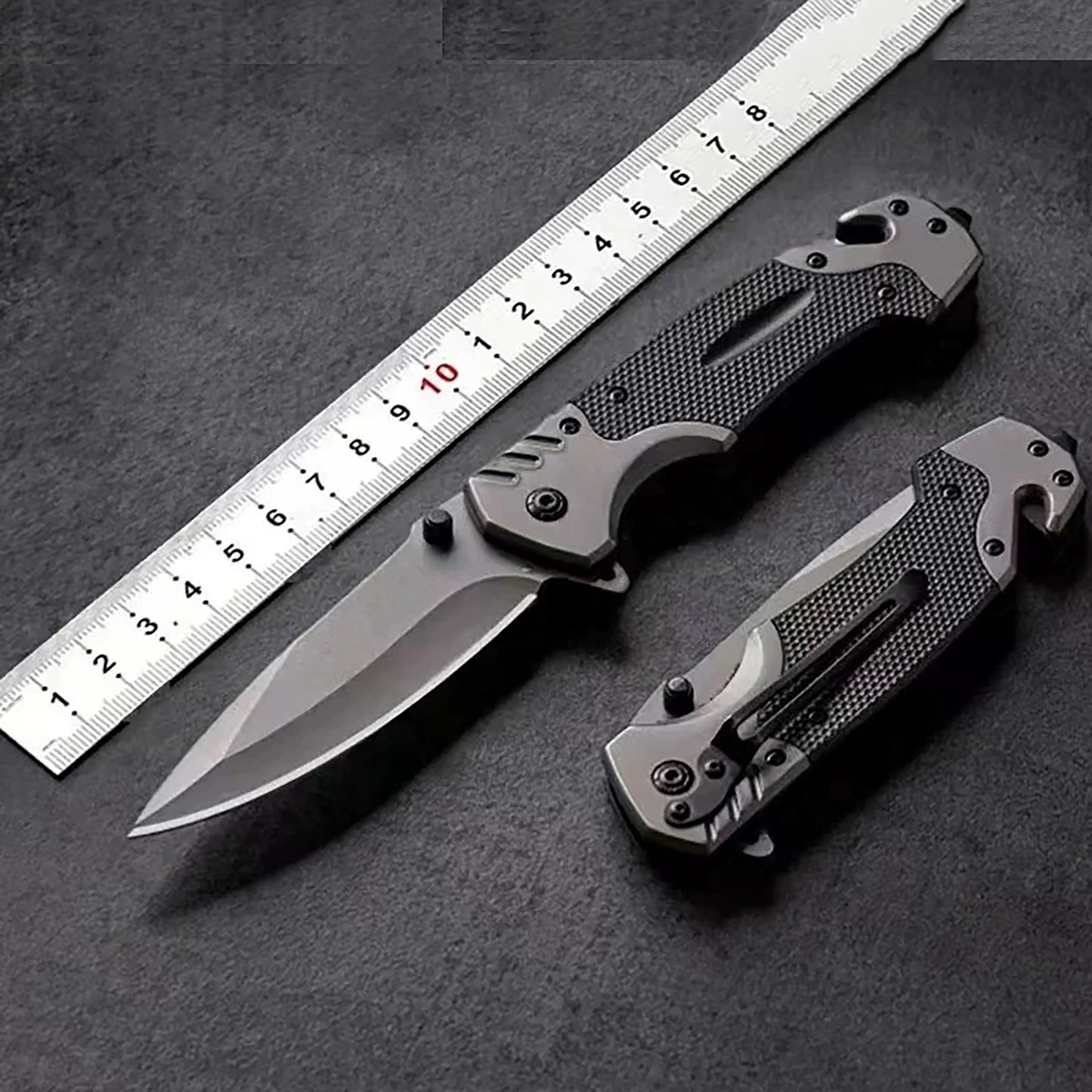 High Performance Stainless Steel Folding Knife Tactical Survival Knife, Suitable for Outdoor Camping, Hunting, and Fishing
