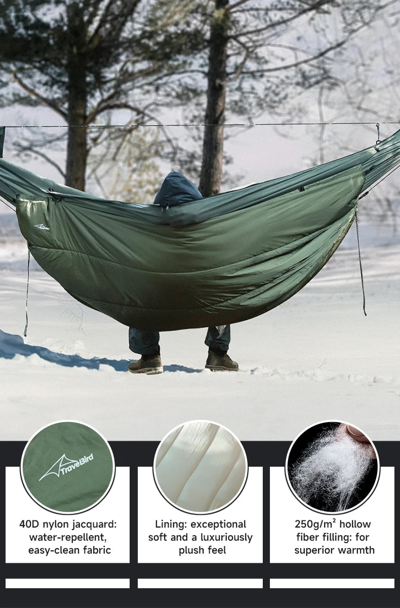 Hammock Underquilt for Camping Hammock, Warm Insulation Ultralight 4 Season Under Quilt for Hammocks,Hiking, Backpacking