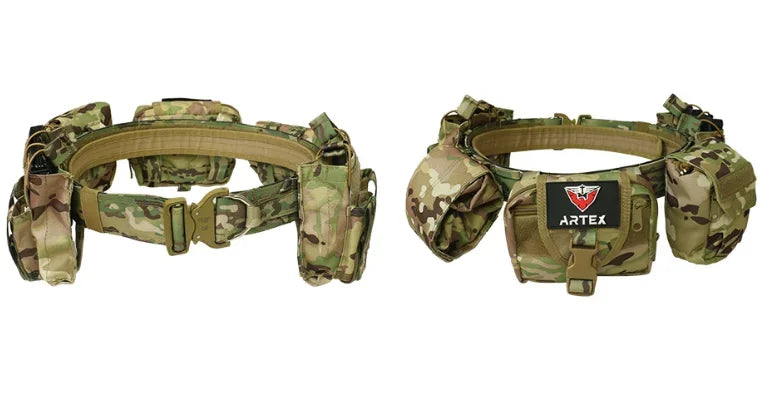 ARTEX Outdoor 1000D Nylon Battle Belt Sets Duty Belts Law Enforcement Airsoft Utility Belt with Mag Pouches