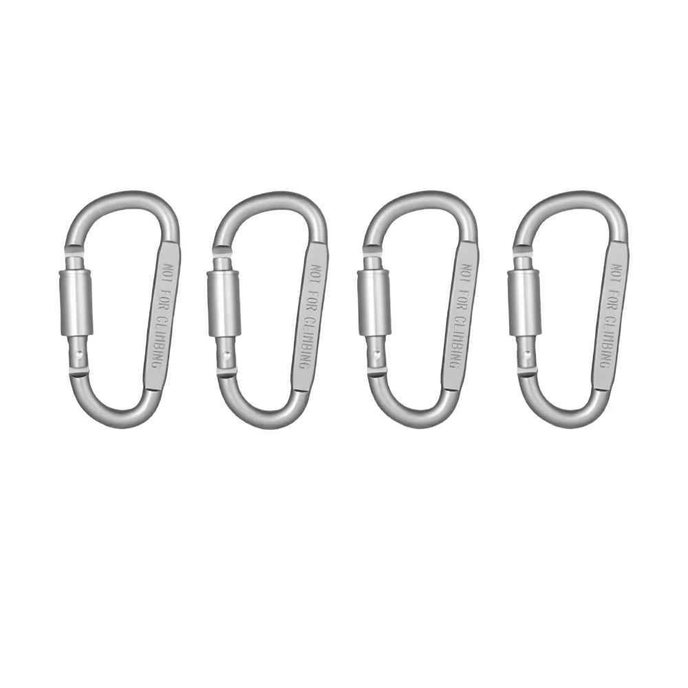 2-6PCS Carabiner Set For Key Camping Survival EDC Outdoor Keychain Clip  Alloy Aluminum Tactical Caribiner Hook Karabiners