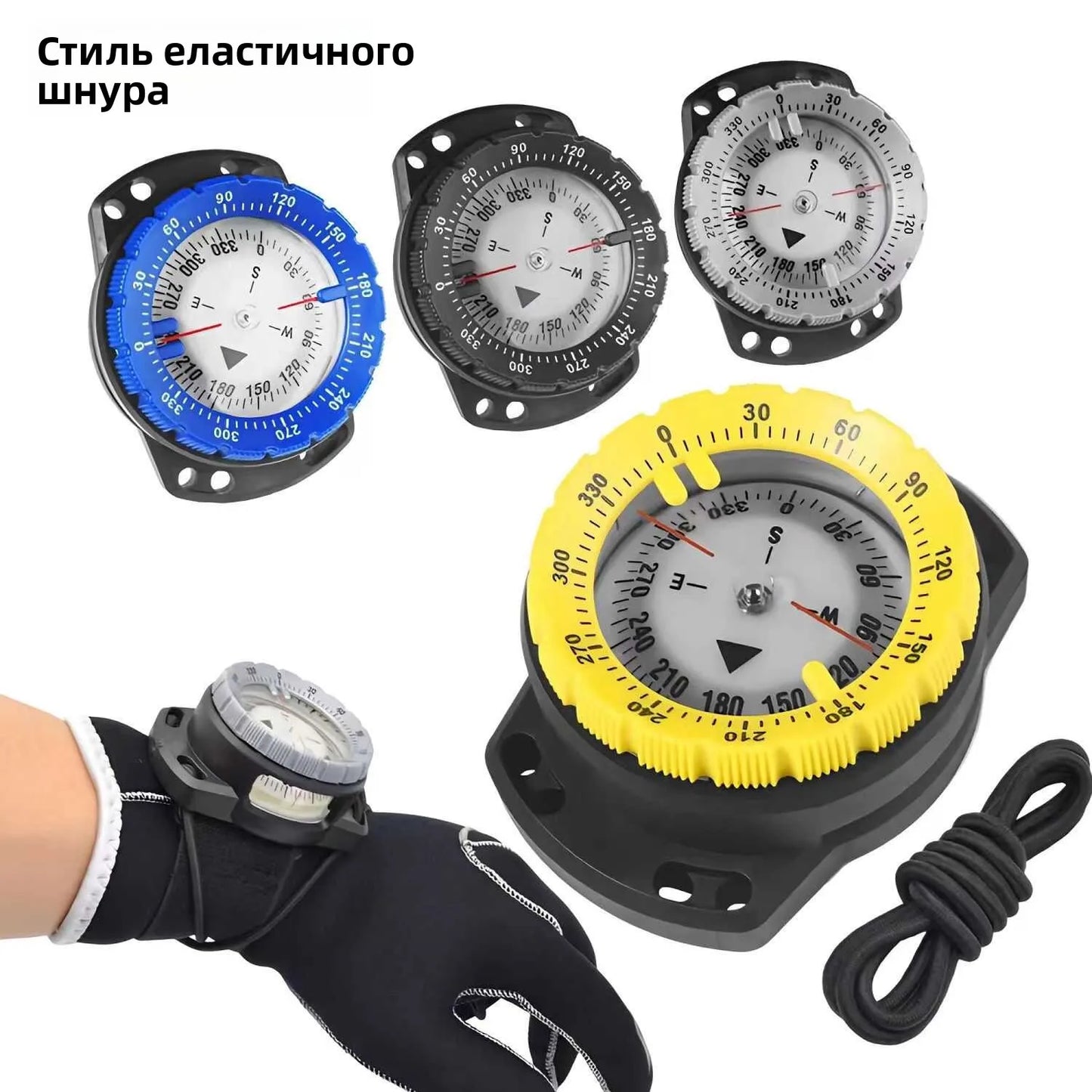 Profional ade Diver's Cass Fluorescent Underwater 50m Deep Sea Navigation Watch oproof Water Resistant Wristwatch