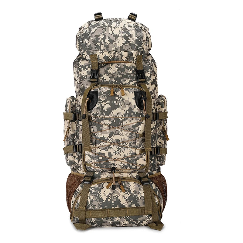 Tactical Climbing Backpack Large Capacity Travel Bag Outdoor Shoulder Camping Hiking Rucksack Men Women Mountaineering Backpack