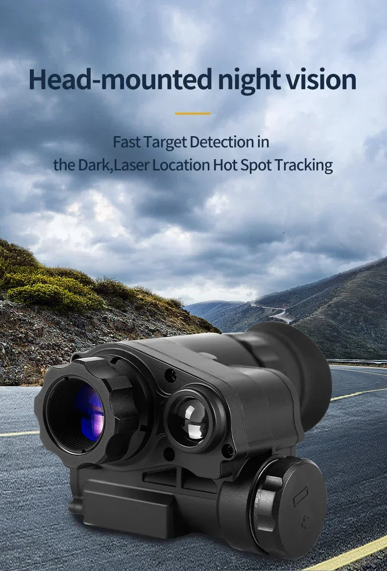 NVG10 FHD Digital Infrared Head Mounted Outdoor Helmet Type Single Tube Monocular Night Vision Goggles Campling Hunting