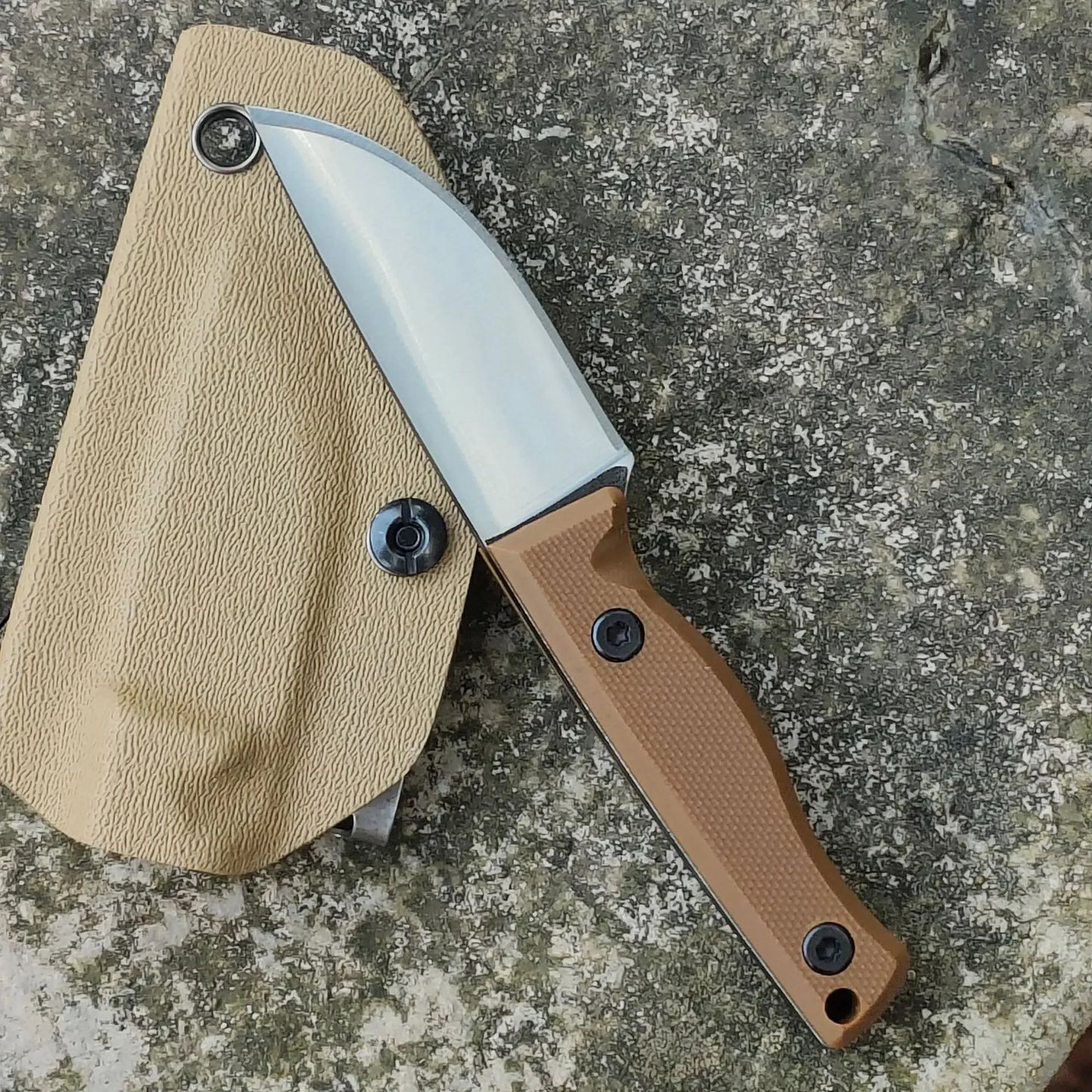 New G10 Handle Outdoor Camping Survival Fixed Blade Straight Knife EDC 420 Stainless Steel Sharp Neck Knives With Kydex Sheath
