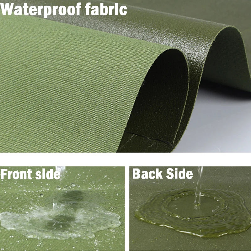 Thick 0.85mm Heavy Duty Organic Silicone Canvas Tarpaulin Outdoor Cargo Pile Waterproof Cover Boat Truck Canopy Rainproof Cloth