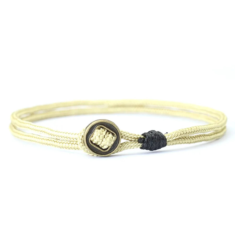 Minimalist Mens String Bracelet Double Layer Easy Hook Viking Braslet 2mm Paracord Braclet Leisure Pulseira Nautical Wrap Joias