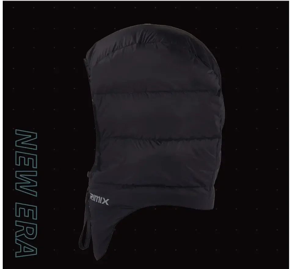 RIMIX Unisex Winter Warm Down Hat Outdoor Cap Thickening Adjustment Comfortable  Antifreeze For Climbing Camping Ski Snowboard