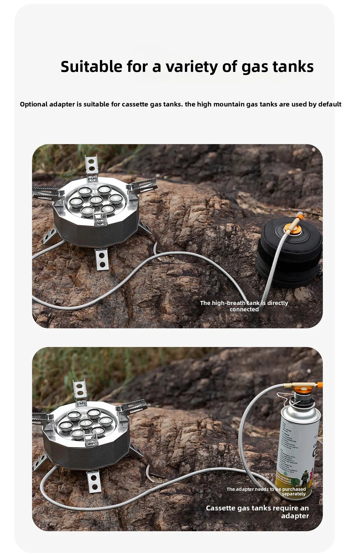 Mountainhiker Burner 15800W 19800W Gas Stove Cookware Portable Furnace Picnic Barbecue Supplies Outdoor Camping Hiking Tourist