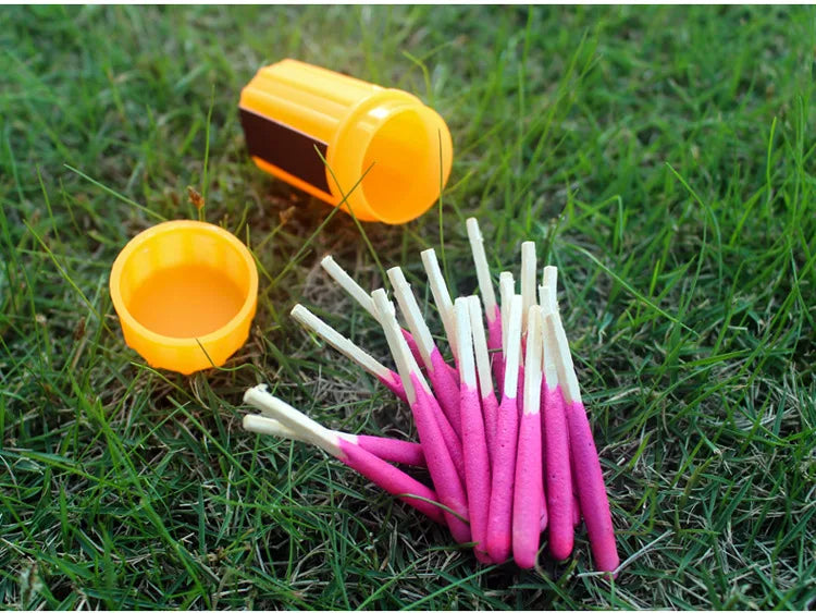 Cool Outdoor Camping BBQ Ignition Tool Windproof Waterproof Matches Emergency Survival Combustion Ignition Equipment 20pcs(box)