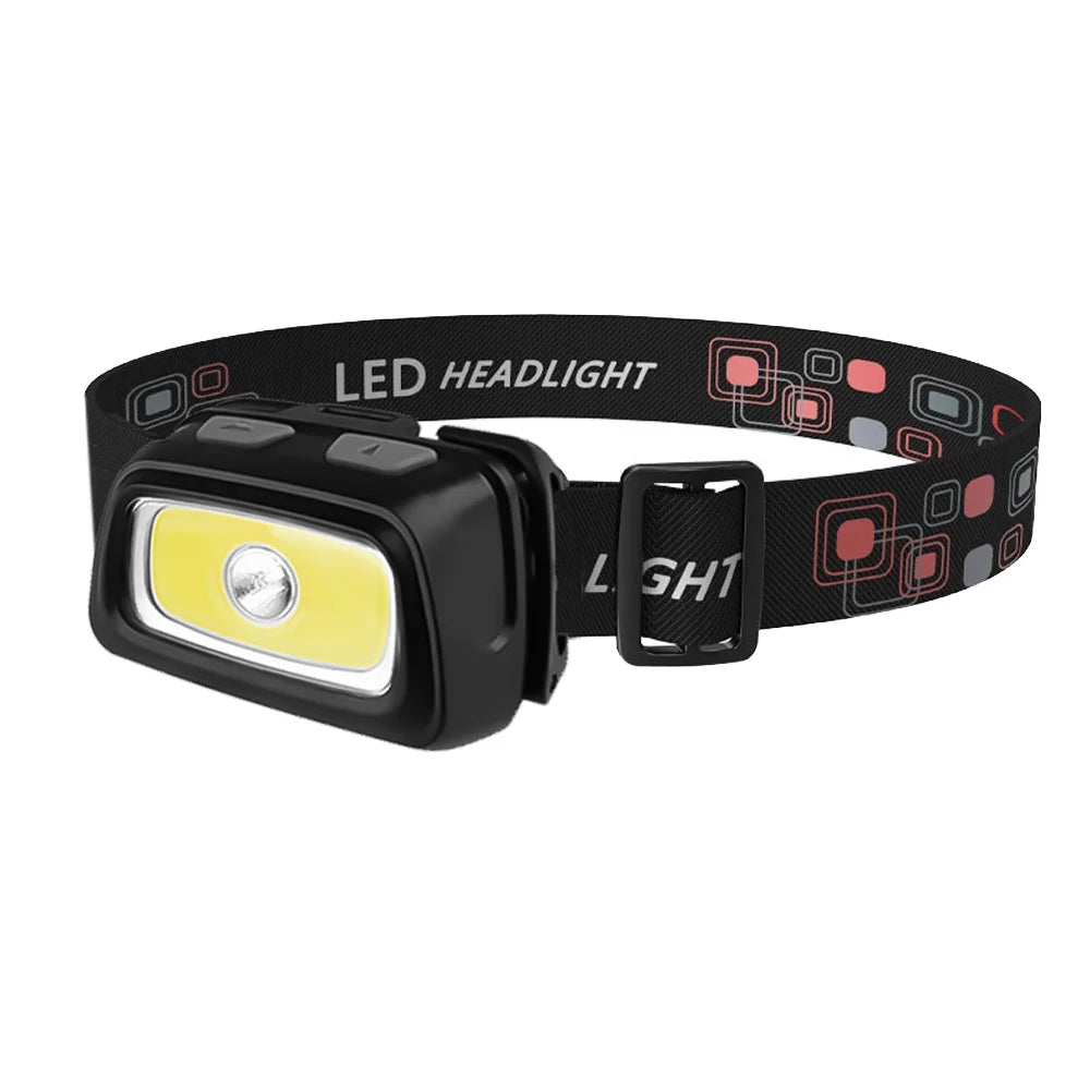SOLOLANDOR Mini Headlamp 200LM LED Waterproof IPX4 AAA Headlight Red Green 6 Modes Strobe Head Lamp Light Flash Light Torch