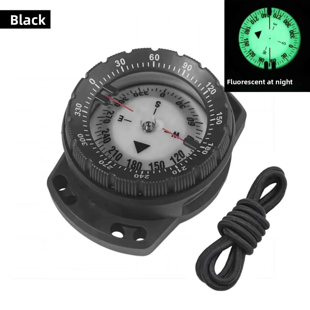 Profional ade Diver's Cass Fluorescent Underwater 50m Deep Sea Navigation Watch oproof Water Resistant Wristwatch
