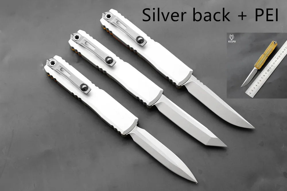 VESPA 0-point rotation M390 blade, 7075-T7 aluminum handle, outdoor EDC tool