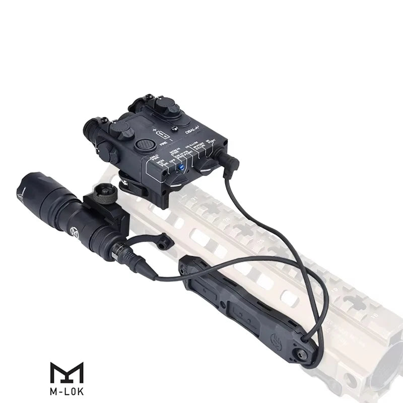 DBAL A2 Red Green Dot Laser Surefi M300 M600 Flashlight Pressure Switch Hunting Airsoft Weapon Light For 20mm MLOK KEYMOD Rail