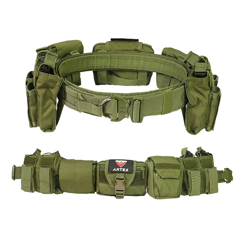 ARTEX Outdoor 1000D Nylon Battle Belt Sets Duty Belts Law Enforcement Airsoft Utility Belt with Mag Pouches