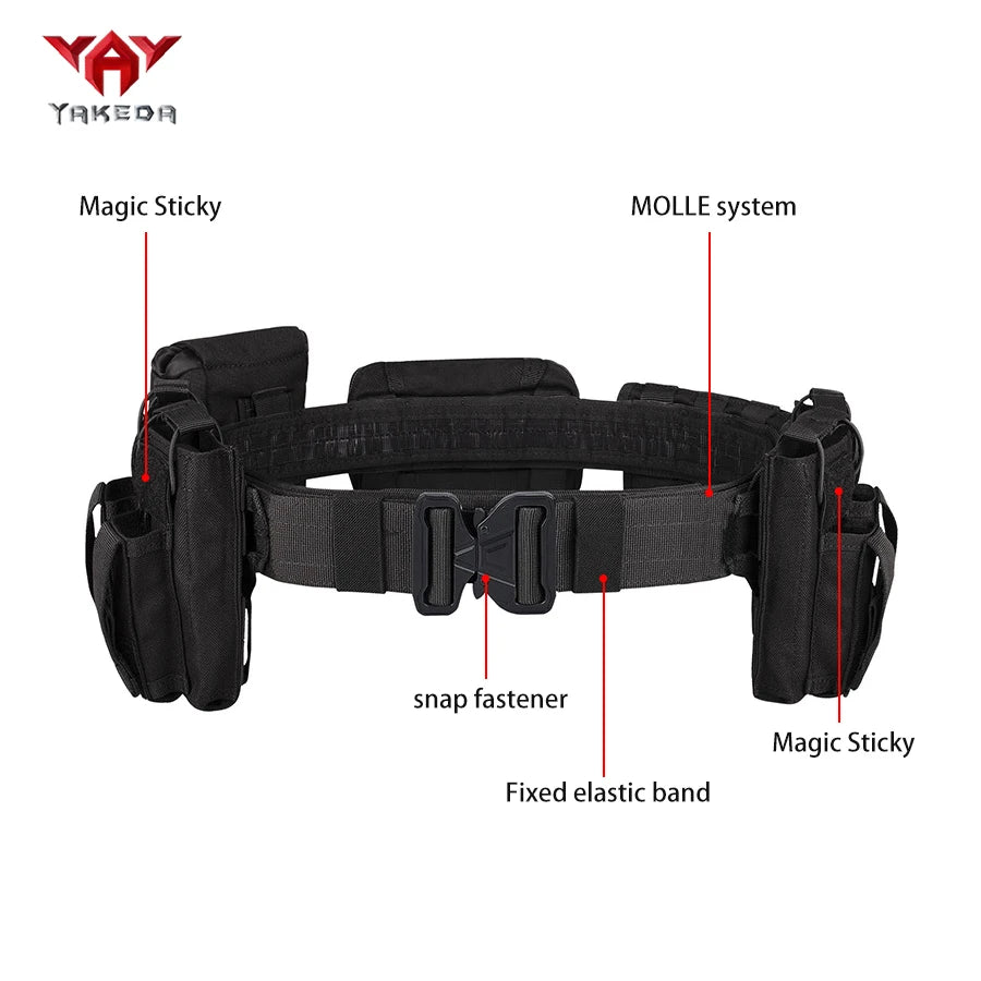 YAKEDA Detachable multifunctional belt suitable for outdoor hiking and camping