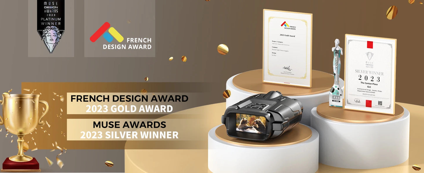 4K Night Vision Binoculars 32GB Infrared Night Vision Goggles 3” Large Screen 8X Digital Zoom Tactical Light for Camping Hunting