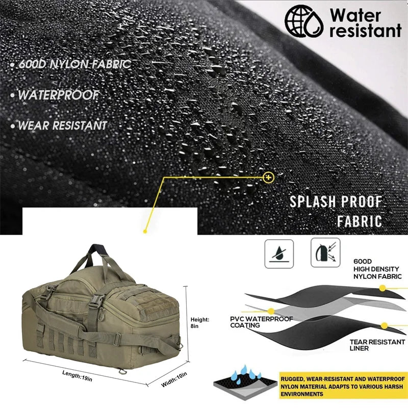 30L 45L 80L Large Duffle Bag Tactical Backpack Outdoor Camping Bags Molle Men Backpacks Travel Bag for Hiking