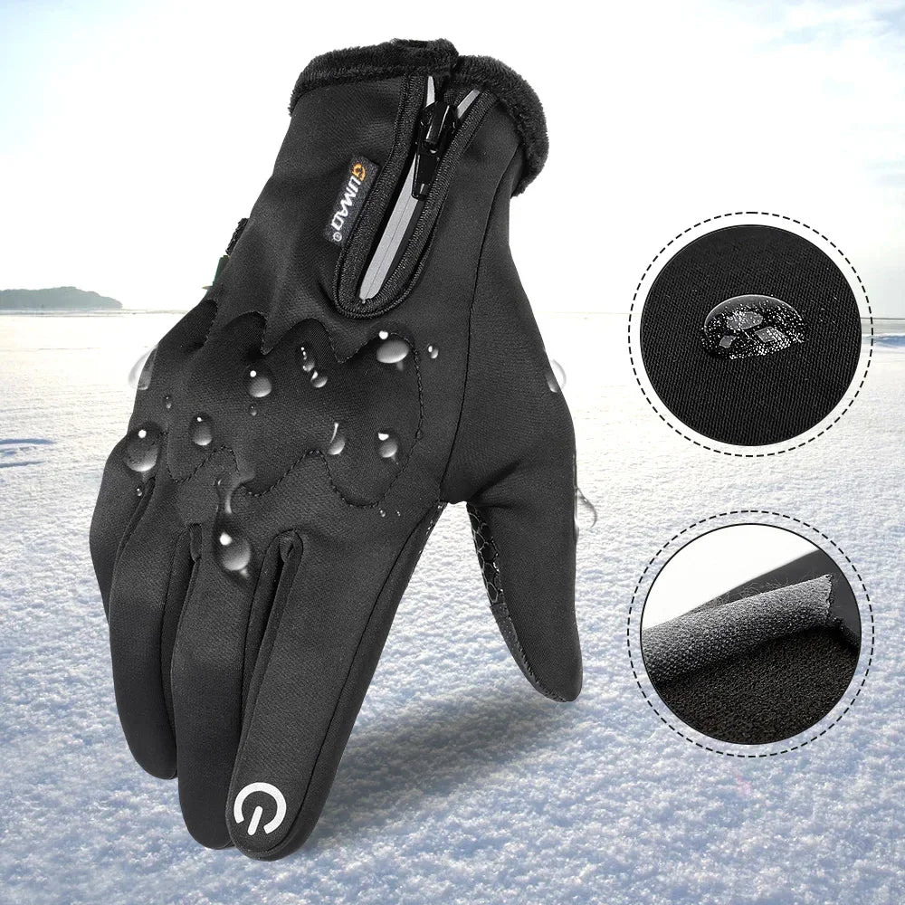 Winter Thermal Gloves Fleece Touch Screen Windproof Sport Outdoor Skiing Hiking Camping Hunting Cycling Non-slip Protective Gear