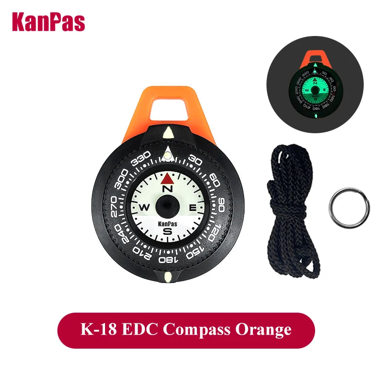 Kanpas EDC Outdoor Compass / Diving compass with Luminous /High Quality compass /Turnable Bezel/K18