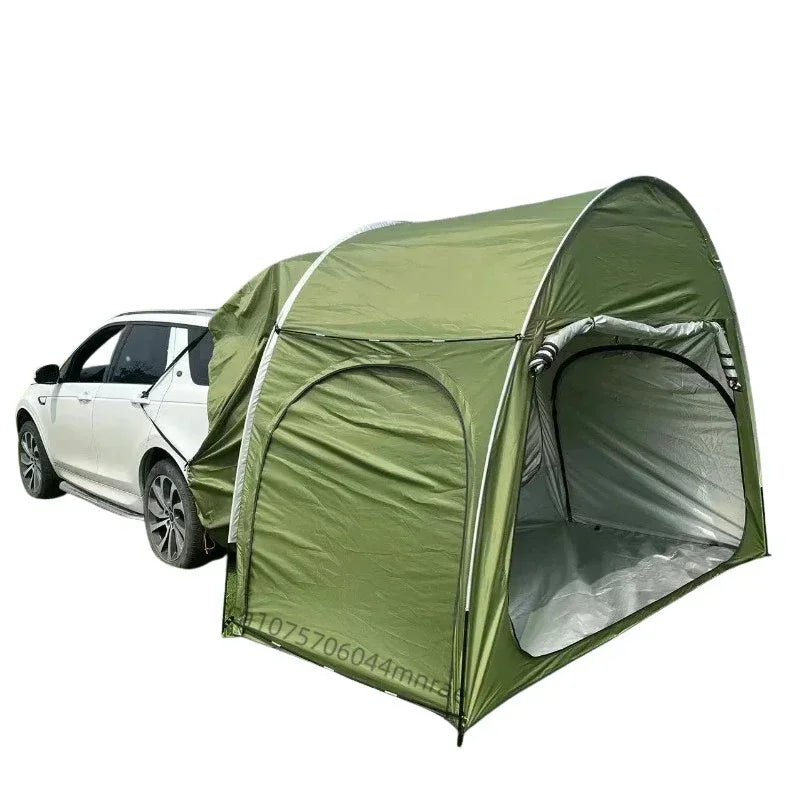 Military Green SUV Tent, Rear Car Connected Multifunctional Tent, Outdoor Camping Waterproof Windproof Tent