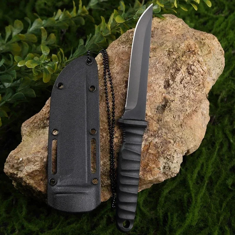 2026 New Outdoor knife self-defense knife outdoor survival knife high hardness one steel portable mountaineering knife ﻿
