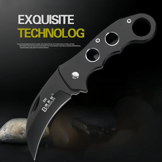 Outdoor Eagle Claw Military Knife Curved Detached Express Short Personalized Carrying Wolf Folding Knife Camping Survival Knife