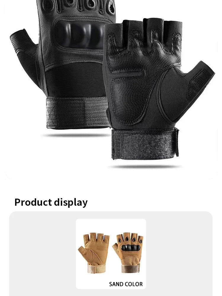 Outdoor Hunting Half-finger Tactical Gloves Wear Resistance Training Fitness Gloves Cycling Sports Gloves