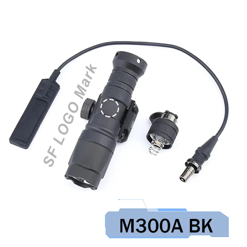 DBAL A2 Red Green Dot Laser Surefi M300 M600 Flashlight Pressure Switch Hunting Airsoft Weapon Light For 20mm MLOK KEYMOD Rail