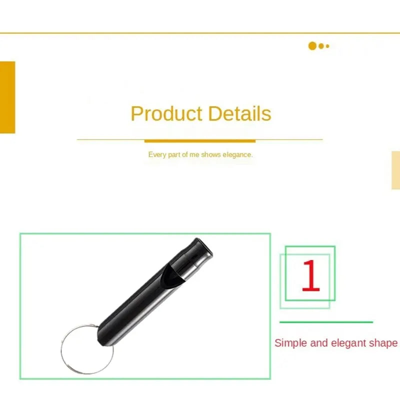 Aluminum Whistle Mini Size Multifunction Pendant With Keychain Keyring For Team Sports Outdoor Camping Hiking Survival Emergency