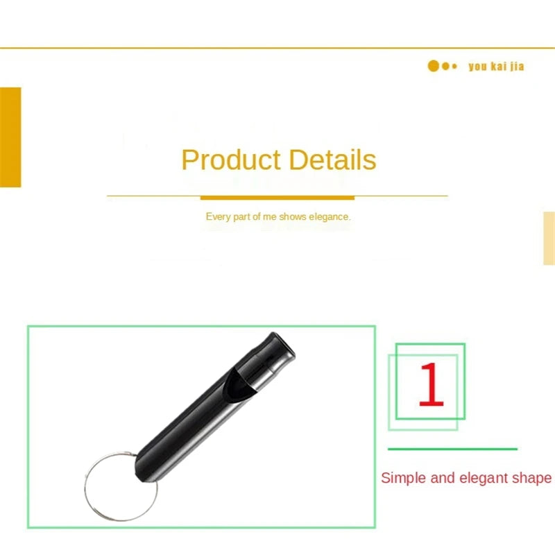 Aluminum Whistle Mini Size Multifunction Pendant With Keychain Keyring For Team Sports Outdoor Camping Hiking Survival Emergency